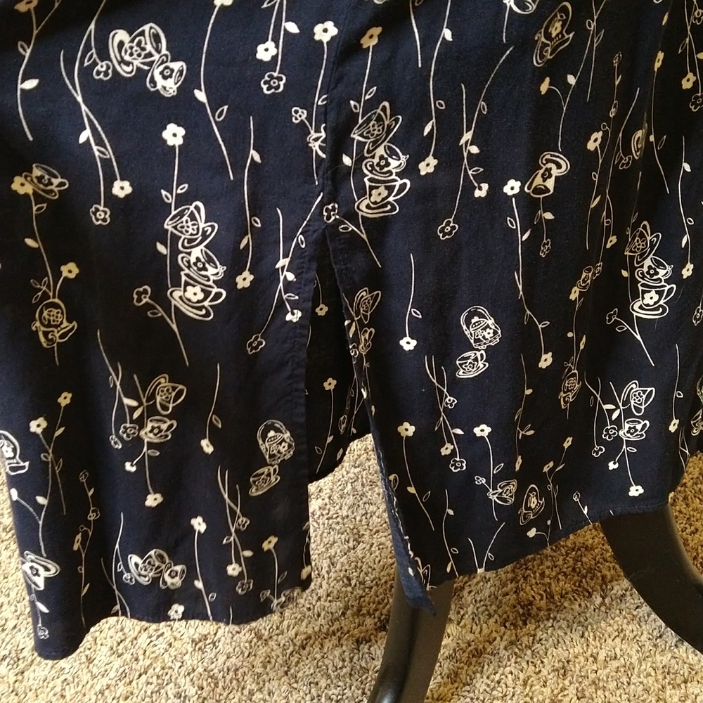 Vintage 90s Molly Malloy Floral Tea Cup Dress - Picture 4 of 7